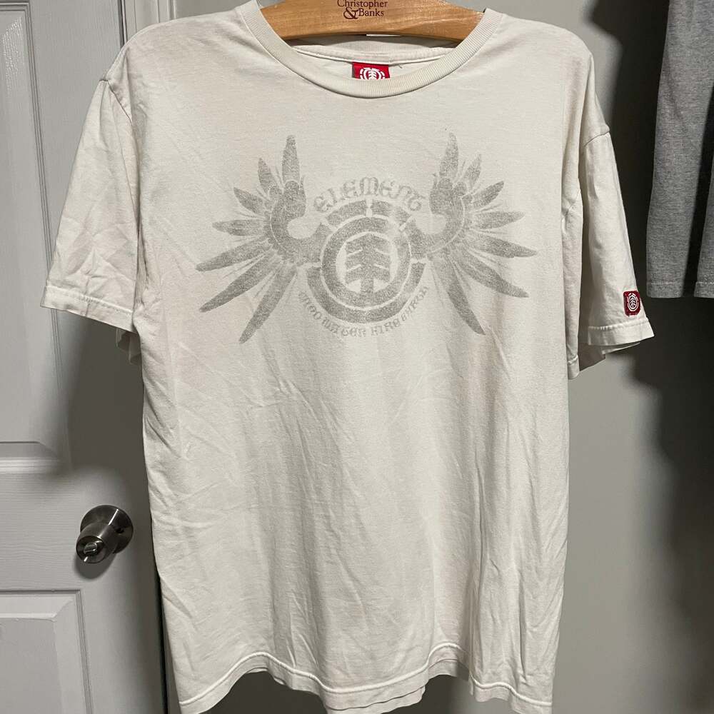 Vintage element skateboarding logo wings medium